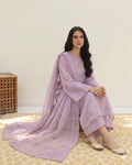 Lalic  – 3 Piece Suit (Lawn with Chiffion Duptta )
